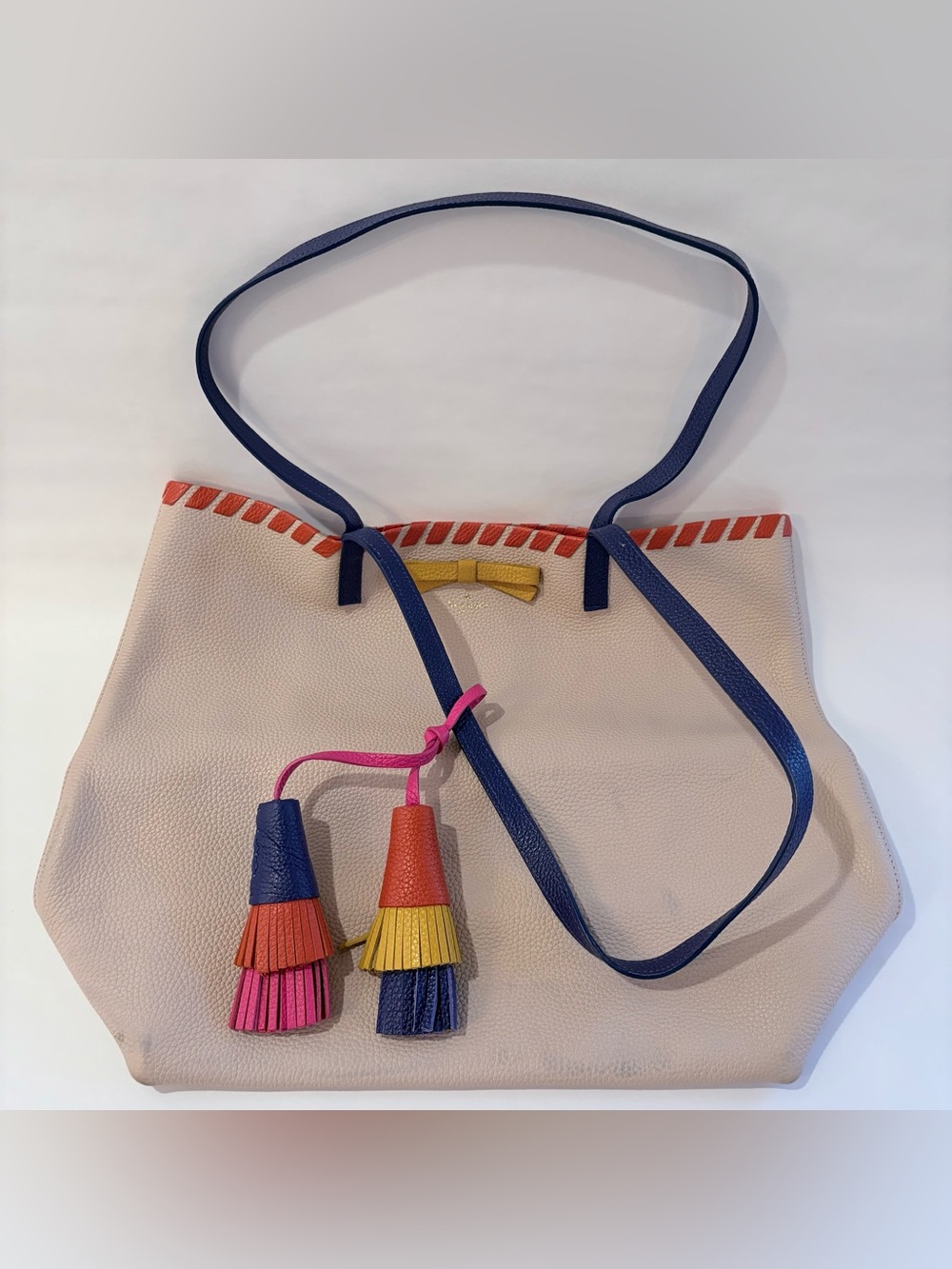 Kate Spade On Purpose Leather Tote With Tassel